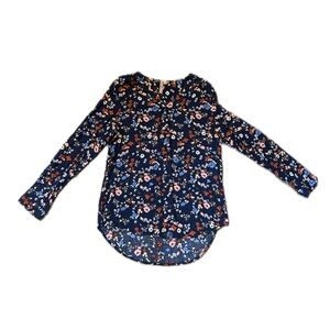 Medium Long Back Floral Blouse